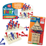 WHOLESALE CLASSIC WOODEN GAMES 2 PACK 12 PIECES PER PACK 22943