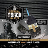 Survival Tac Gear Torch Flip Lighter- 12 Pieces Per Retail Ready Display 22968