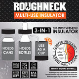 WHOLESALE ROUGHNECK METAL MULTI-USE CAN COOLER 6 PIECES PER DISPLAY 23120