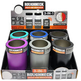 WHOLESALE ROUGHNECK METAL MULTI-USE CAN COOLER 6 PIECES PER DISPLAY 23120