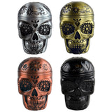 Metal 3 Piece Skull Grinder with Magnetic Closure- 6 Pieces Per Retail Ready Display 23183
