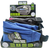 WHOLESALE SMELL PROOF FANNY PACK BAG 6 PIECES PER DISPLAY 23190