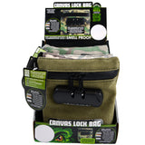 Smell Proof Canvas Locking Storage Bag- 6 Pieces Per Retail Ready Display 23221