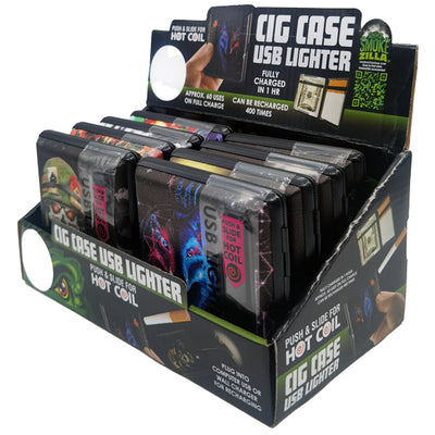 ITEM NUMBER 023235 CIG CASE USB LIGHTER  8 PIECES PER DISPLAY