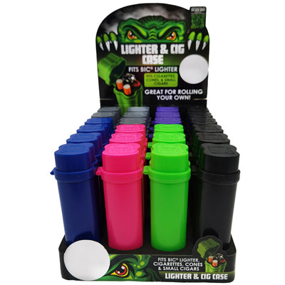 ITEM NUMBER 023240 PLASTIC LIGHTER CIG CASE 24 PIECES PER DISPLAY