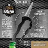 5-IN-1 Carabiner Knife Tool- 6 Pieces Per Retail Ready Display 23304