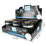 Printed Lid Butt Bucket Ashtray with Vent Clip & LED Lights- 6 Per Retail Ready Wholesale Display 23359