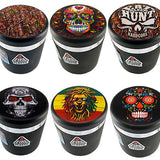Printed Lid Butt Bucket Ashtray with Vent Clip & LED Lights- 6 Per Retail Ready Wholesale Display 23359