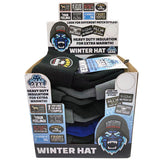 WHOLESALE PATCH WINTER HAT 12 PIECES PER DISPLAY 23366