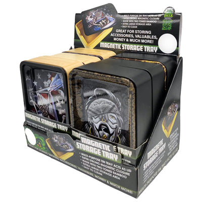 ITEM NUMBER 023395 WOOD BOX METAL TRAY 6 PIECES PER DISPLAY
