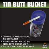 Metal Butt Bucket Ashtray- 12 Pieces Per Retail Ready Display 23474