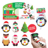 WHOLESALE HOLIDAY SLOW RISE SQUISH-N-SQUEEZ'EMS 12 PIECES PER PACK 23491