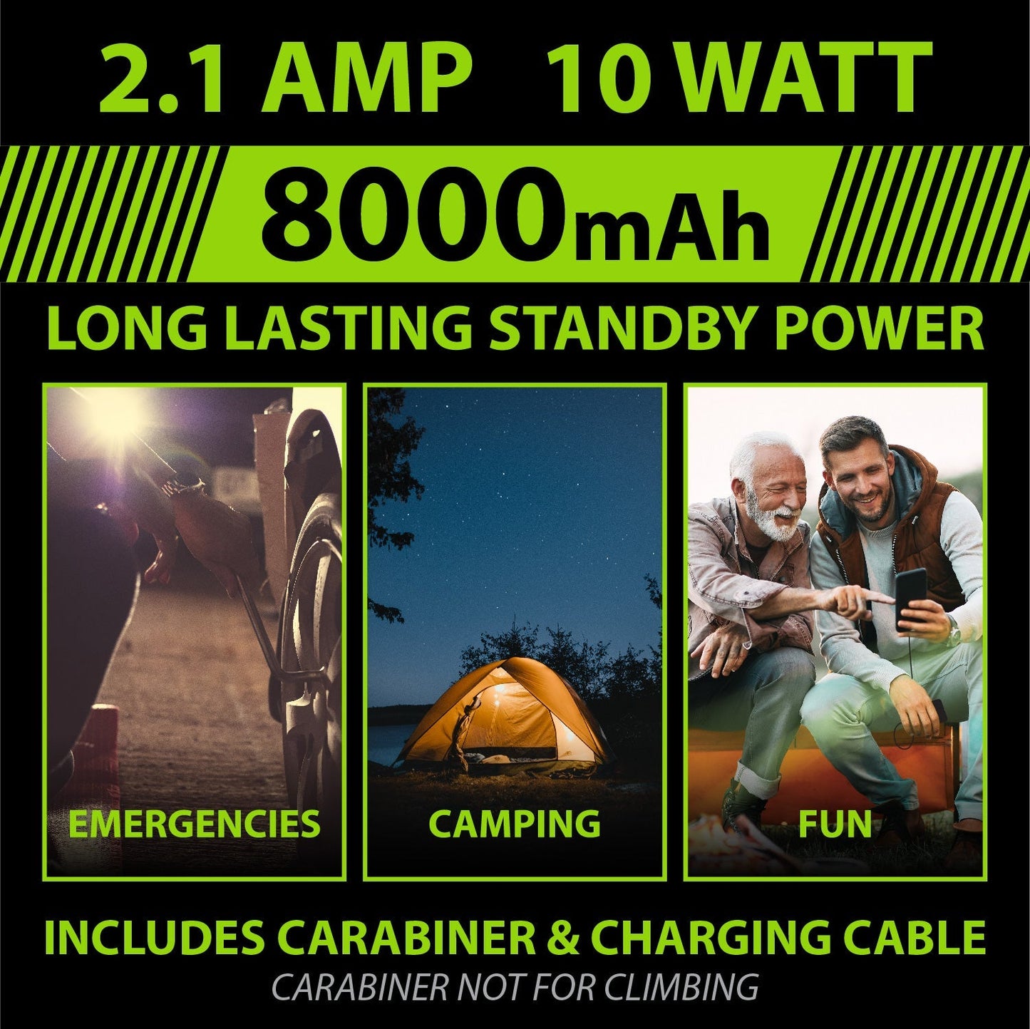ITEM NUMBER 023517 LED SOLAR POWER BANK 4 PIECES PER DISPLAY