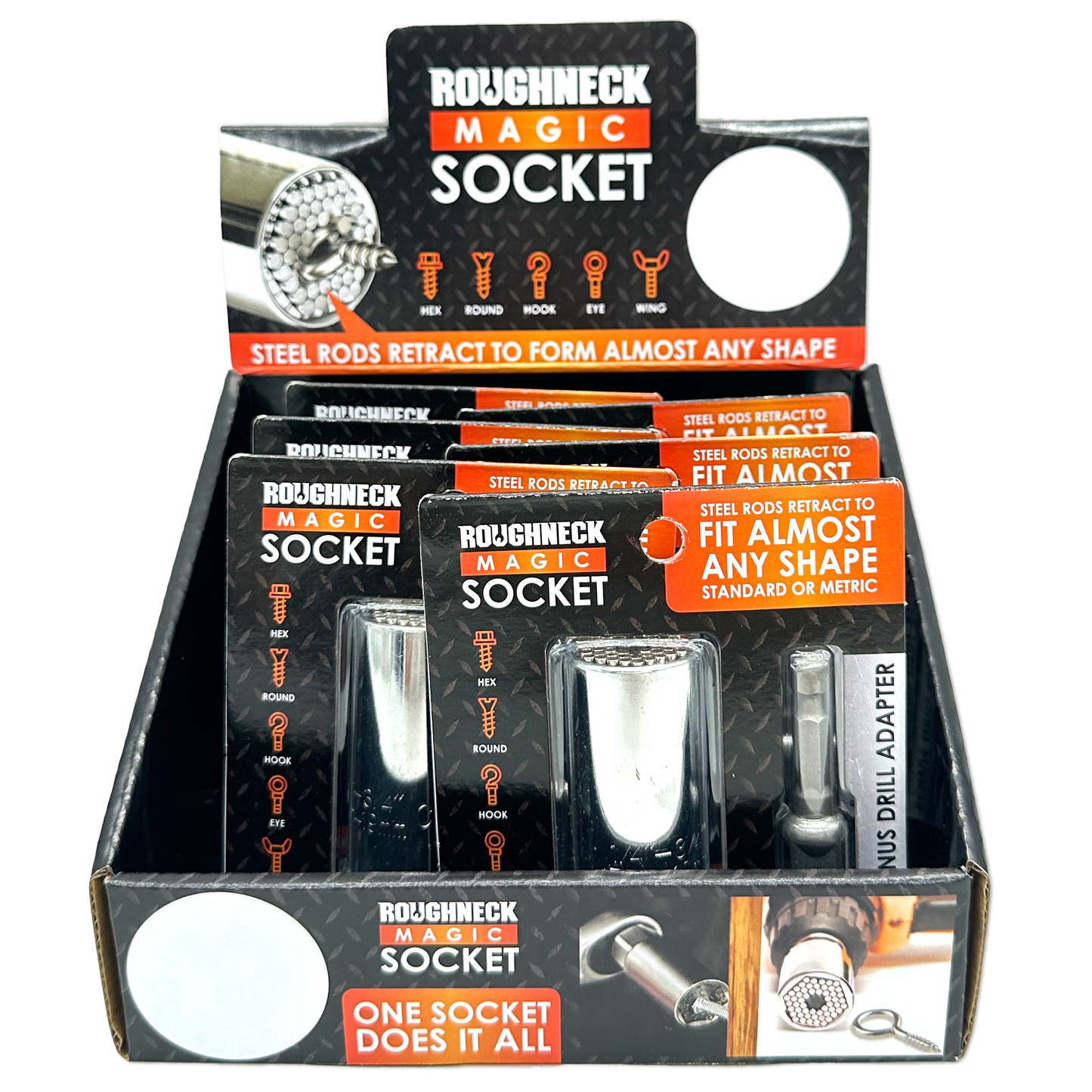 ITEM NUMBER 023709 MAGIC SOCKET TOOL 6 PIECES PER DISPLAY