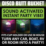 Disco Butt Bucket with Sound Activated LED Lights- 6 Pieces Per Retail Ready Display 23742