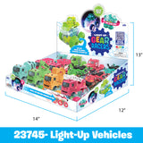 WHOLESALE LIGHT UP VEHICLES TOY CAR 12 PIECES PER DISPLAY 23745