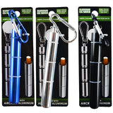 Metal Tube Cigarette Saver with Carabineer- 12 Pieces Per Retail Ready Display 23865