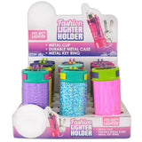 Metal Lighter Case Key Chain with Clip - 12 Pieces Per Retail Ready Display 23929