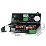 Metal 4 Piece Grinder with Magnetic Closure- 6 Pieces Per Retail Ready Display 3947