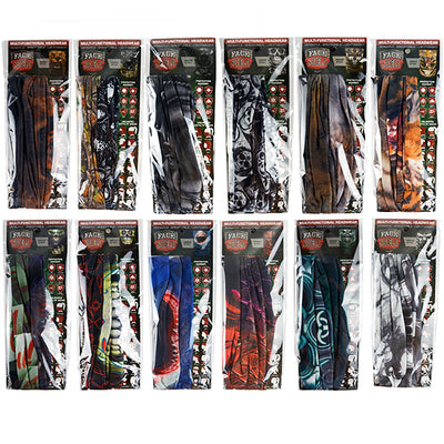 ITEM NUMBER 023949 TUBE FACE COVERING 12 PIECES PER DISPLAY