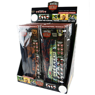 ITEM NUMBER 023949 TUBE FACE COVERING 12 PIECES PER DISPLAY
