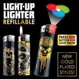 Foil Print Light Up Lighter- 30 Pieces Per Retail Ready Display 23954