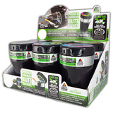 Printed Lid Butt Bucket Ashtray with Power Exhaust Fan- 6 Per Retail Ready Wholesale Display 24394