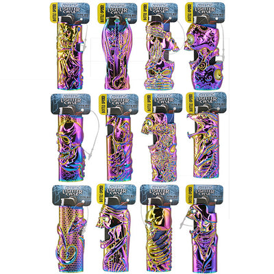 ITEM NUMBER 024829 RAINBOW MYSTIC LIGHTER CASE 12 PIECES PER DISPLAY