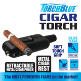 Cigar Torch Lighter with Metal Rest- 8 Pieces Per Retail Ready Display 24878