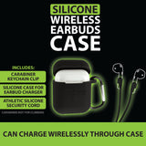 Earbud Case Silicone with Carabiner Clip- 8 Pieces Per Retail Ready Display 25032
