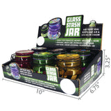 Glass Storage Jar with Clasp- 6 Pieces Per Retail Ready Display 25629