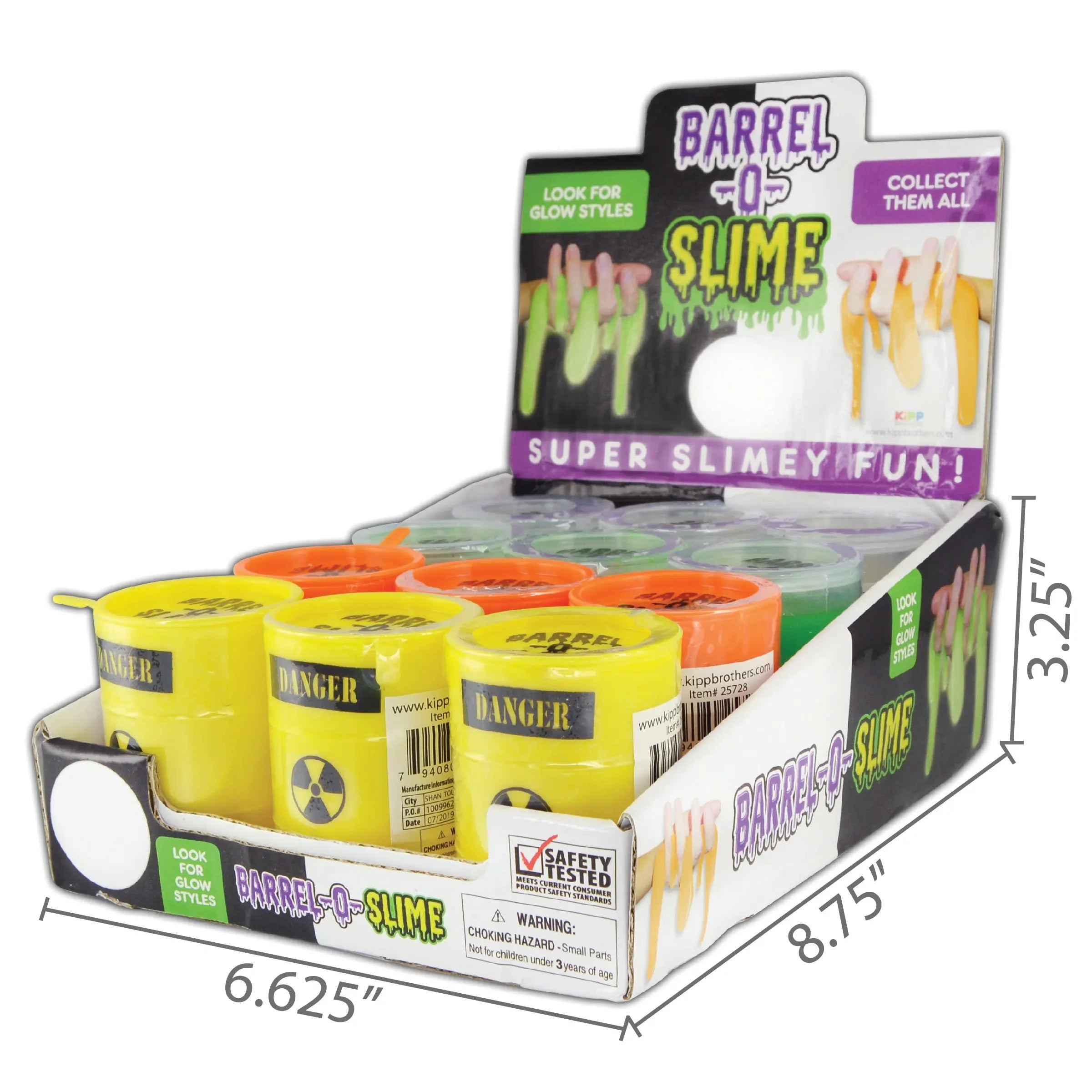 Instrument Slime Drum Slime Assortment - 12 Pieces Per Retail Ready Display 25728 ...