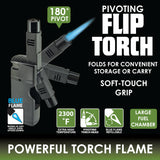 Pivot Head Flip Torch Lighter- 12 Pieces Per Retail Ready Display 25927