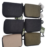Canvas Smoking Pouch with Zipper- 6 Pieces Per Retail Ready Display 26016