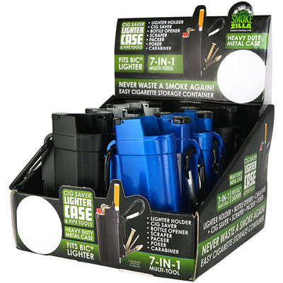 ITEM NUMBER 026028 CIG SAVER LIGHTER CASE WITH TOOLS 12 PIECES PER DISPLAY