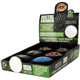 Metal 4 Piece Grinder with Dome Lid- 6 Pieces Per Retail Ready Display 26050
