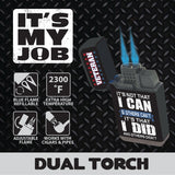 It's My Job Dual Torch Lighter- 15 Pieces Per Retail Ready Display 26151
