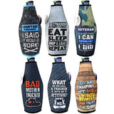 Neoprene Can & Bottle Cooler Coozie- 6 Pieces Per Retail Ready Display 26612