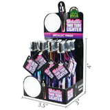 Thin Metallic Tube Lighter- 12 Pieces Per Retail Ready Display 26642