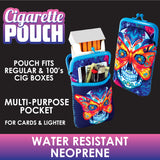 Neoprene Cigarette Pouch with Pocket- 8 Pieces Per Retail Ready Display 26663