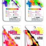 Neon Color Silicone Prayer Bracelet 3 Pack- 12 Pieces Per Retail Ready Display 28429