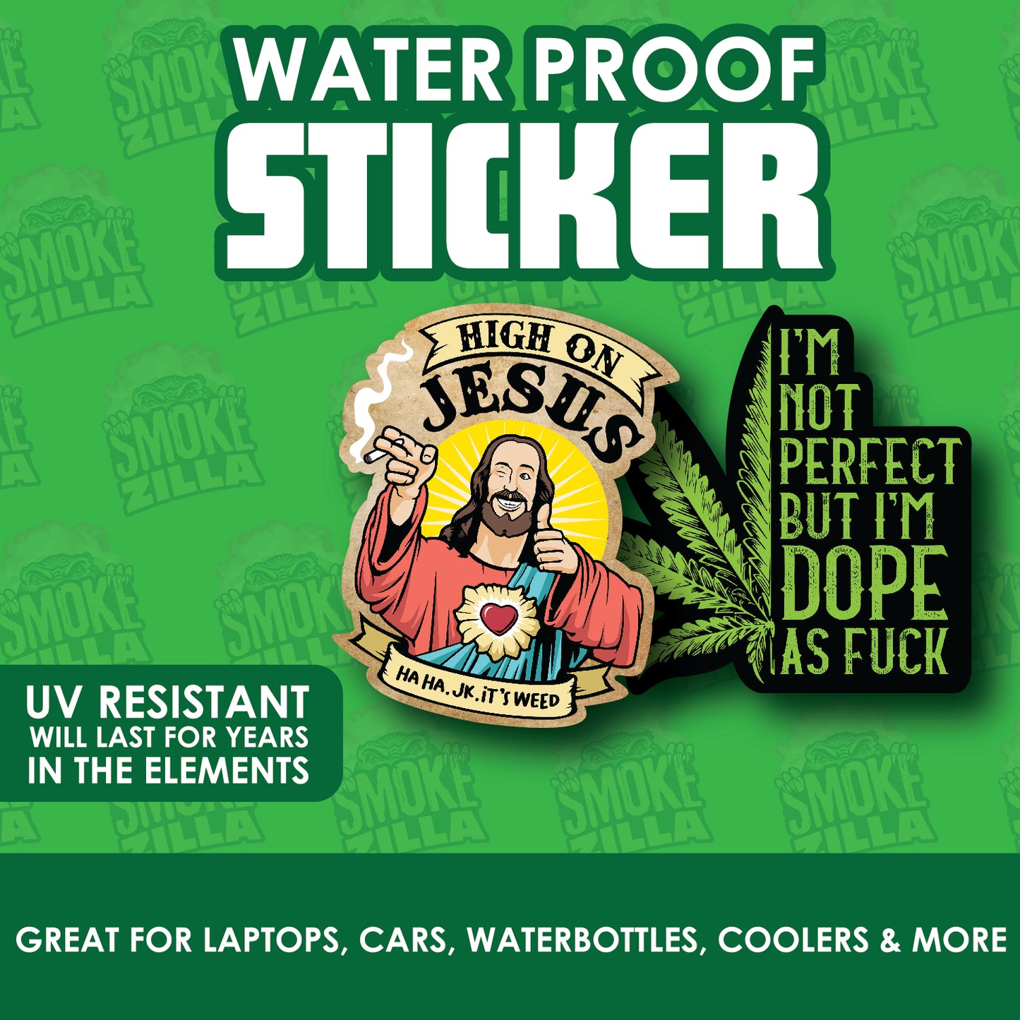 ITEM NUMBER 030034 WATERPROOF STICKER 24 PIECES PER DISPLAY