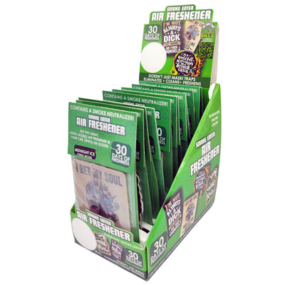 ITEM NUMBER 030035 SMOKE EATER AIR FRESHENER 12 PIECES PER DISPLAY