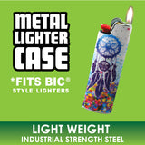 Metal Printed Lighter Case- 12 Pieces Per Retail Ready Display 40306P