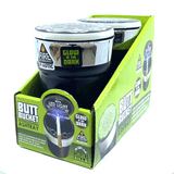 Glow In The Dark Printed Lid Butt Bucket Ashtray with LED Light- 2 Per Retail Ready Wholesale Display 40308