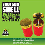 Shot Gun Shell Butt Bucket Ashtray- 2 Per Retail Ready Wholesale Display 40309