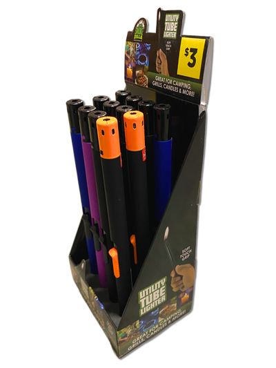 ITEM NUMBER 040861 TUBE UTILITY LIGHTER 12 PIECES PER DISPLAY
