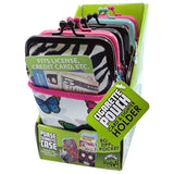 Neoprene Cigarette Pouch with Card and Lighter Holder - 6 Pieces Per Retail Ready Display 40934