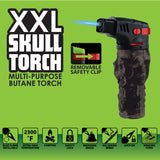 Metallic XXL Skull Torch Lighter - 6 Pieces Per Retail Ready Display 41380