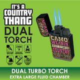 Big Bubba Dual Torch Lighter- 10 Pieces Per Retail Ready Display 41381